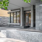 現(xiàn)代簡(jiǎn)約的社區(qū)入口 實(shí)景圖