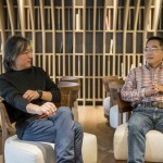 與大師面對面，聽「楊家凱」建築師(左)與「石村敏哉」景觀設計師(右)的分享、專業(yè)的導覽，彷彿也進入「觀峰」大樹建築的構想過程中。