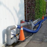 為保障地下室施工期間的安全，將抽出的地下水提供給有需要的中科產(chǎn)業(yè)及附近的住戶(hù)。