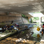 沙鹿地區(qū)的「母親之河」，長(zhǎng)久以來提供居民生活上的需要，包括生活用水、洗衣及洗菜等，形成了別具特色的「洗衣文化」。