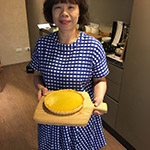 熱騰騰的的檸檬塔完成囉！