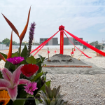 沙鹿蜜境【微丘森鄰】，在5/16吉時舉行開工典禮，建築謙藏在花海綠海中，期盼共好森活。