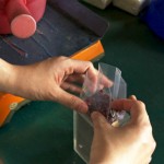 將一顆顆飽滿健康的紅豆，以容器固定成漂亮的長(zhǎng)方體，就準(zhǔn)備進(jìn)入抽除空氣及封口的階段了。