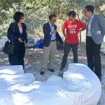 開(kāi)啟一場(chǎng)藝術(shù)家與建築家的對(duì)話，透過(guò)彼此的文化交流，一同匯聚美好的事物。(圖左二為 新業(yè)建設(shè)卓勝隆董事長(zhǎng)；圖右二為 西班牙雕塑家Nando Alvarez)(照片攝於2018/12/07東海大學(xué))