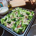 健康蔬食料理美味上桌！緩解了甜食的甜膩。