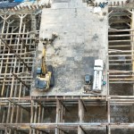 以俯瞰角度，築之細(xì)道地下室的土方開挖、整地工程已告完成！