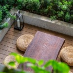 四季合院以四季為設(shè)計(jì)主題的露臺(tái)，不同的主題造景與高度視野，創(chuàng)造各具特色的空間感受，歡迎住戶走出家門，與鄰里在此一同小歇談心，就像是過去三合院前的「埕」，總是滿載著人們的笑語，和溫暖人情。