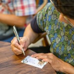 寫下活動的心得點滴，「手寫的文字」總讓人備感窩心，將今日這份舒心的感受化為文字，細細品味。