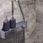 新業(yè)職人挑選恆溫沐浴龍頭，除了可放置沐浴用品外，最重要的是能讓住戶在淋浴的過程中提供穩(wěn)定的水溫，進(jìn)而更貼近實際需求。