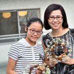 獨一無二的專屬花圈完成囉~為居家來點浪漫點綴吧！