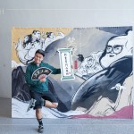 『新業(yè)掌門人在此！』，精心設(shè)計的手拿牌搭配靈活的肢體動作，住戶恣意發(fā)揮，呈現(xiàn)心目中武林大俠的模樣。