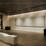 公設(shè)規(guī)劃竹南首座社區(qū)私人美術(shù)館，以藝術(shù)為生活落款，營造美感薰陶的日常氛圍。(圖為 新業(yè)恆一 公設(shè)3D示意圖)